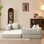 JASIWAY Modern Vintage Convertible Sleeper Sofa Bed
