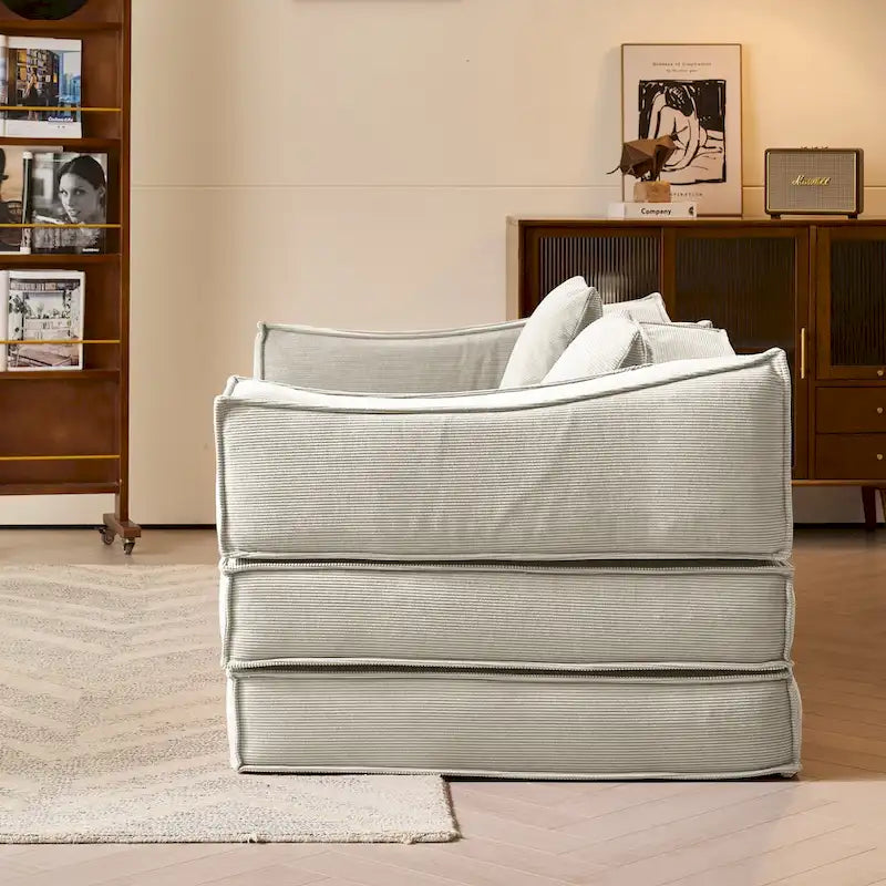 JASIWAY Modern Vintage Convertible Sleeper Sofa Bed