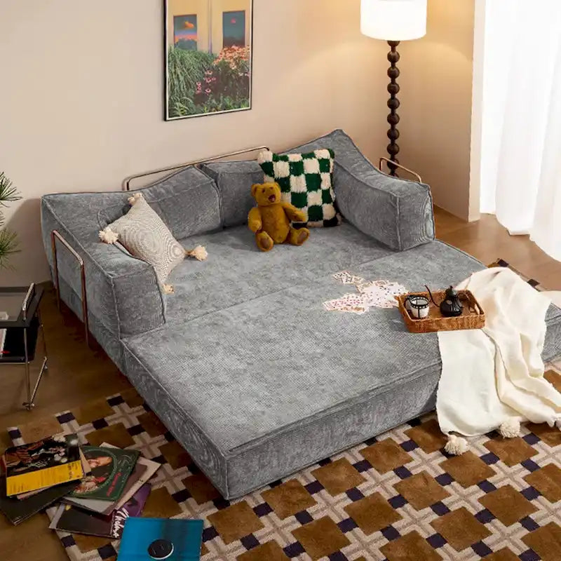 JASIWAY Modern Vintage Convertible Sleeper Sofa Bed