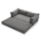 JASIWAY Modern Vintage Convertible Sleeper Sofa Bed