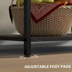 HOMCOM Baker's Rack with Power Outlet and LED Lights, Coffee Bar with Storage Shelves, Industrial Microwave Stand