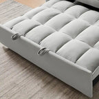 Modern Velvet Loveseat Futon Sofa Couch Pullout Bed,Small Love Seat
