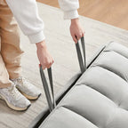 Modern Velvet Loveseat Futon Sofa Couch Pullout Bed,Small Love Seat