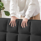 Modern Velvet Loveseat Futon Sofa Couch Pullout Bed,Small Love Seat