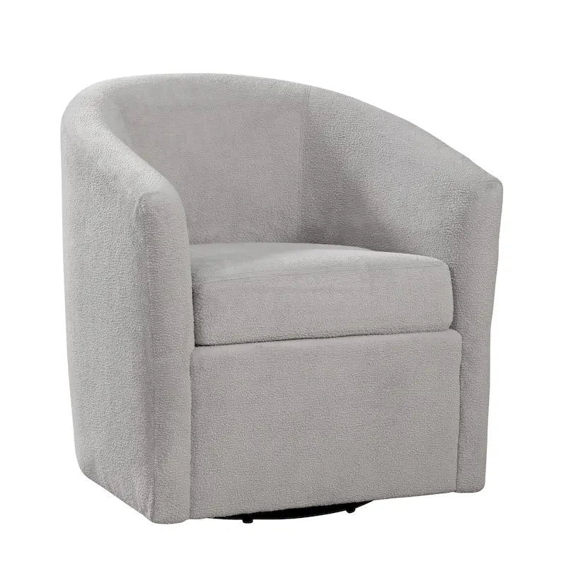 Odessa Barrel Style Swivel Accent chair in Performance Fabric