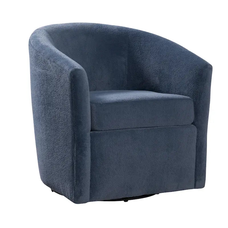 Odessa Barrel Style Swivel Accent chair in Performance Fabric