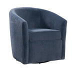 Odessa Barrel Style Swivel Accent chair in Performance Fabric
