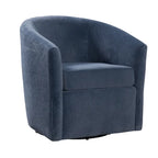 Odessa Barrel Style Swivel Accent chair in Performance Fabric