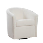 Odessa Barrel Style Swivel Accent chair in Performance Fabric