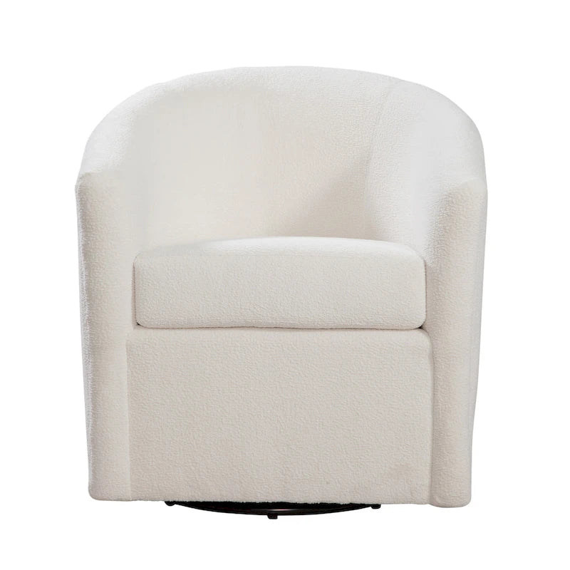 Odessa Barrel Style Swivel Accent chair in Performance Fabric