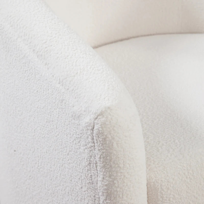 Odessa Barrel Style Swivel Accent chair in Performance Fabric