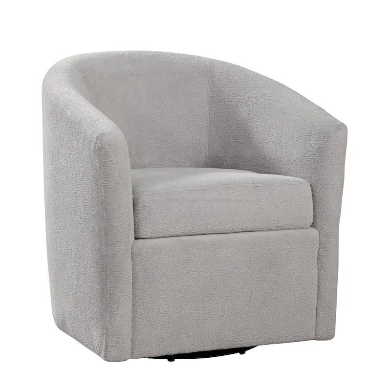 Odessa Barrel Style Swivel Accent chair in Performance Fabric