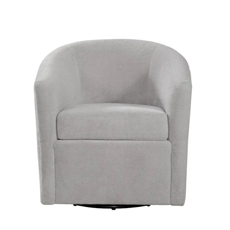 Odessa Barrel Style Swivel Accent chair in Performance Fabric