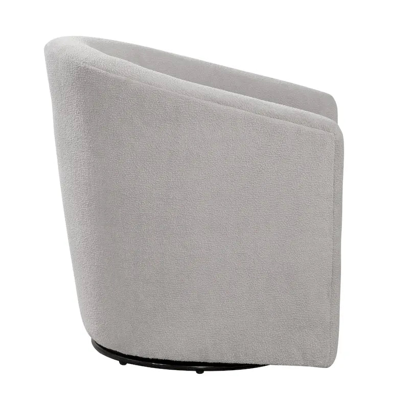 Odessa Barrel Style Swivel Accent chair in Performance Fabric