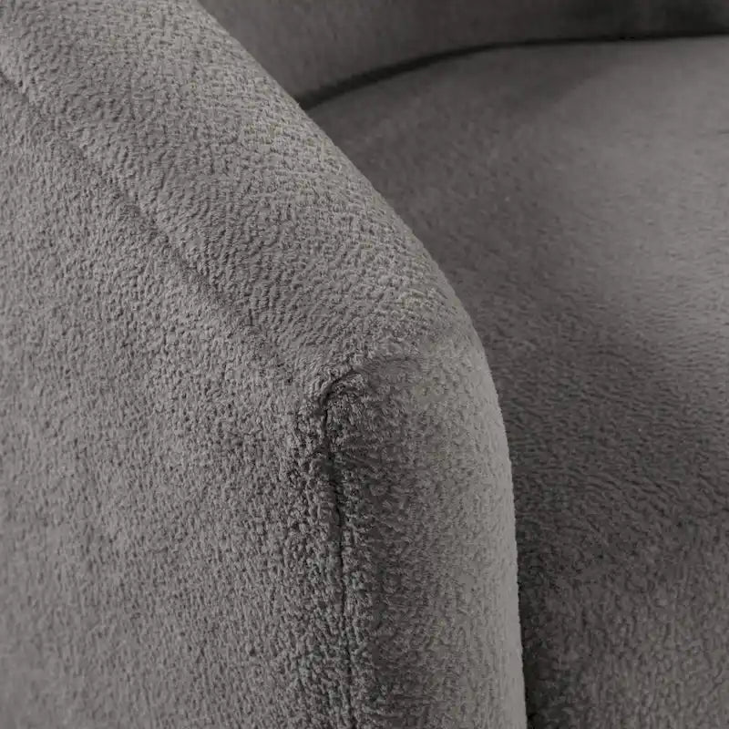 Odessa Barrel Style Swivel Accent chair in Performance Fabric