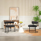 Mid-Century Modern Boucle Dining Chairs Set of 2