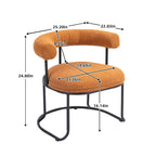 Mid-Century Modern Boucle Dining Chairs Set of 2