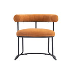 Mid-Century Modern Boucle Dining Chairs Set of 2