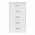 Ameriwood Home BrEZ Build Pearce Tall 5 Drawer Dresser
