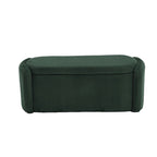 Corduroy Upholstered Storage Ottoman Bench with Safety Hinge for Living Room,Bedroom