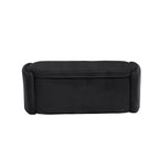 Corduroy Upholstered Storage Ottoman Bench with Safety Hinge for Living Room,Bedroom