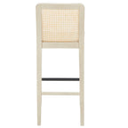 SAFAVIEH Home Benicio 29-inch Rattan Bar Stool [SET of 2] - 19Wx23Dx42H